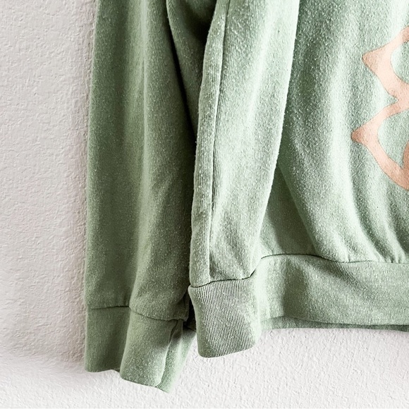 Desert Dreamer “Be Kind to Nature” Green Sweatshirt - Picture 3 of 5